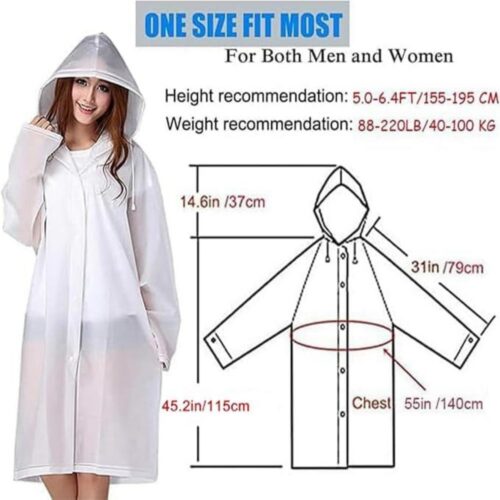 QQ091 / Rain Ponchos for Adults Reusable - 2 - 4colorlife.com