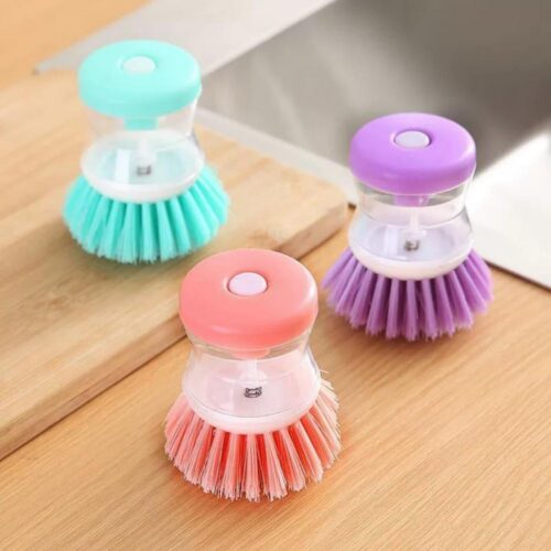 QQ166 / Kitchen Dish Brush with Soap Dispenser - 3 1 - 4co...