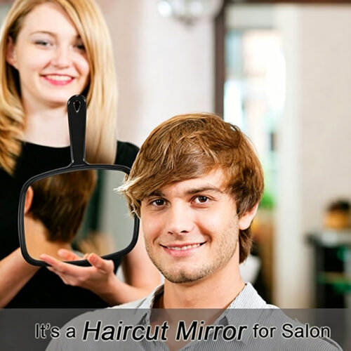 ZY136 / Professional Salon Handheld Hairdressing Mirror with Handle - 3 12 - 4colorlife.com