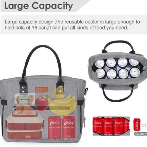 RAY36 / Reusable Tote Cooler Bags with Adjustable Shoulder Strap - 330850266 - 4colorlife.com