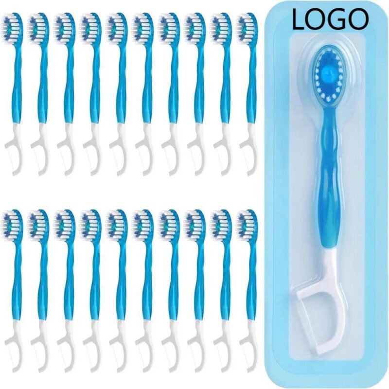 XJJ114 / Disposable Portable Five-In-One Soft Bristle Dental Floss - 338663619 - 4colorlife.com