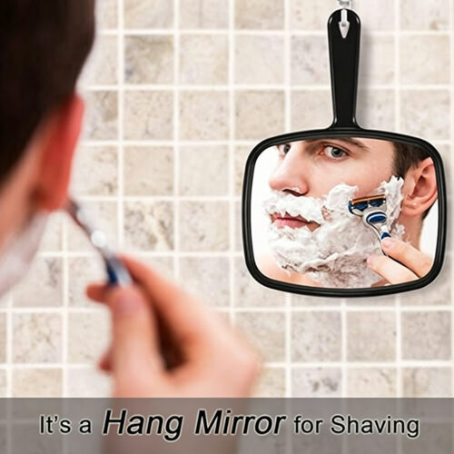ZY136 / Professional Salon Handheld Hairdressing Mirror with Handle - 4 11 - 4colorlife.com
