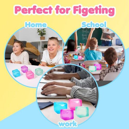 ZCH741 / Stress Cube Sensory Fidget Toy - 4 6 - 4colorlife.com