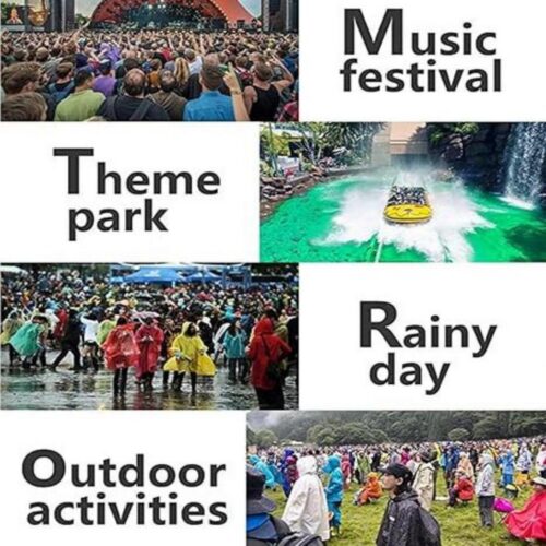 QQ091 / Rain Ponchos for Adults Reusable - 6 - 4colorlife.com