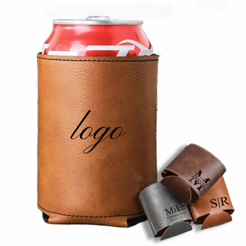 ZCH550 / PU Leather Can Cooler Sleeve - PU Leather Can Cooler Sleeve 1 - 4colorlife.com