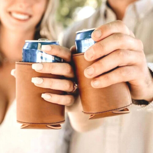 ZCH550 / PU Leather Can Cooler Sleeve - PU Leather Can Cooler Sleeve 2 - 4colorlife.com