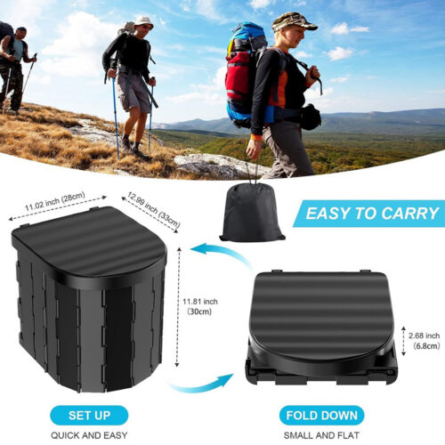 AJC060 / Portable Folding Toilet for Camping - Portable Toilet4 - 4colorlife.com