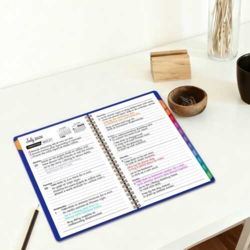 WTL251 / Enterprise 2026 2027 Weekly Monthly Schedule Notebook - 1 4 1 - 4colorlife.com