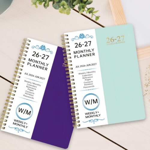 WTL251 / Enterprise 2026 2027 Weekly Monthly Schedule Notebook - 1 6 1 - 4colorlife.com