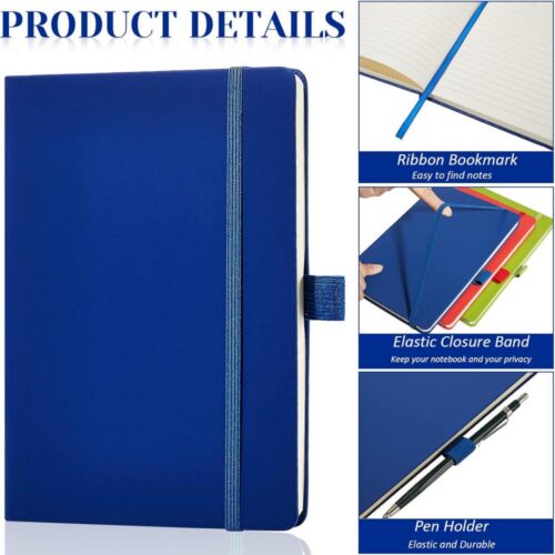 QQ427 / A5 Hardcover Notebook with Pen Holder PU Leather - 5 1 - 4colorlife.com