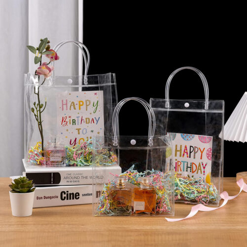ZCH082 / Clear Gift Bags - Clear Gift Bags 3 - 4colorlife.com