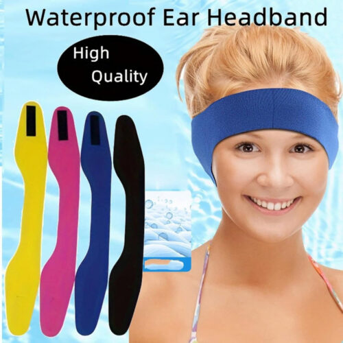 WQM179 / Waterproof Ear-Protection Sweat-Wicking Swimming Headband - Waterproof Ear Protection Sweat Wicking Swimming Head...